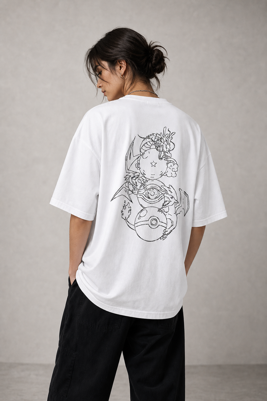 Camiseta Dragon Line Art